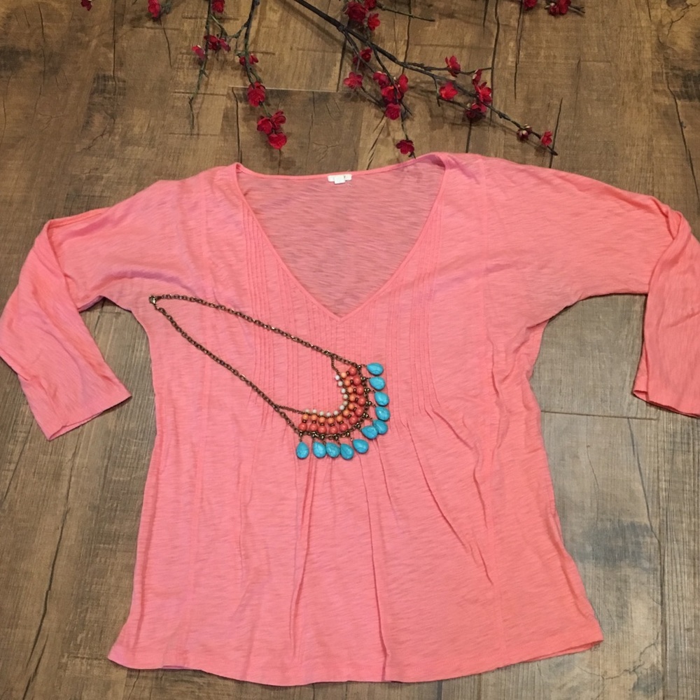 Coral tissue Tee